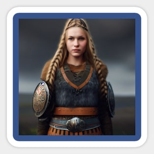 Viking Shield Maiden Sticker